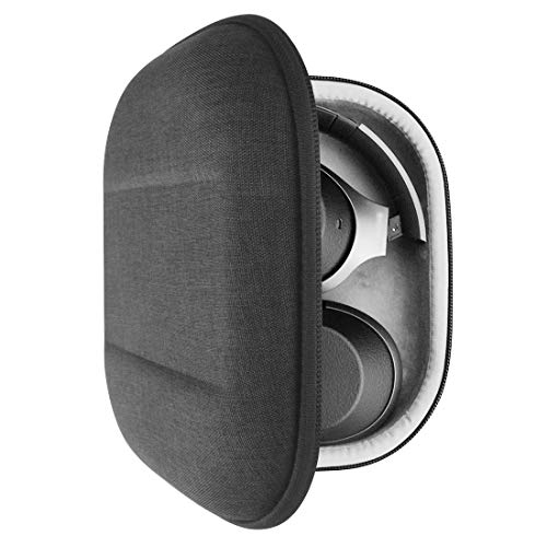 Geekria UltraShell Case Compatible with SONY WH-1000XM4, WH-1000XM3, WH1000XM2, WH-XB900N, MDR1000X Headphones, Replacement Protective Hard Shell Travel Carrying Bag with Cable Storage (Dark Gray)