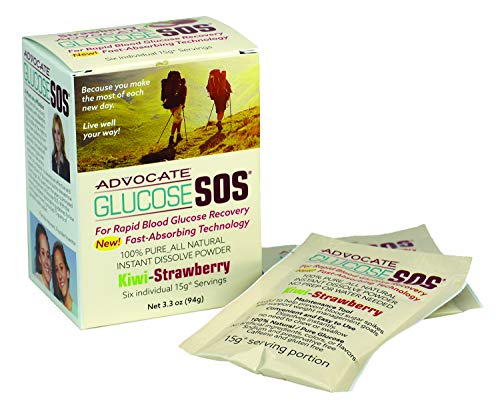 Support Blood Sugar Level & Blood Glucose W/ Glucose SOS Dextrose Powder, A Natural Alternative to Glucose Gel and Glucose Tablets for Blood Sugar â€“ Glucose Powder (1 Pack, Kiwi Strawberry)