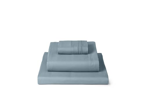 Mellanni Twin XL Sheet Set - Hotel Luxury 1800 Bedding Sheets & Pillowcases - Extra Soft Cooling Bed Sheets - Deep Pocket up to 16 inch - Fits College Dorm Room Mattress - 3 Piece (Twin XL, Spa Blue)