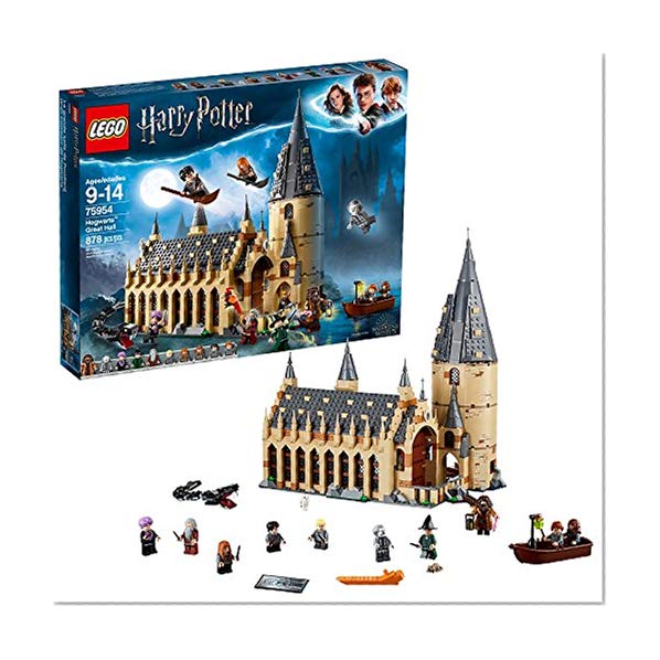 Book Cover LEGO 6212644 Harry Potter Hogwarts Great Hall 75954 Building Kit and Magic Castle Toy (878 Piece)