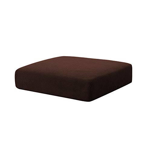 Book Cover Hokway Stretch Couch Cushion Slipcovers Reversible Cushion Protector Slipcovers Sofa Cushion Protector Covers(Chocolate, Small)