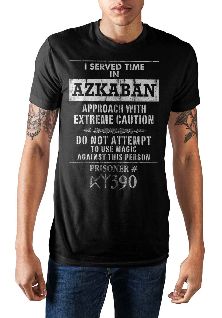 Harry Potter Distressed I Survived Azkaban Mens T-Shirt Shirt Small