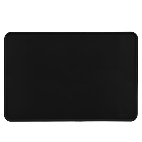 Amazon Basics Silicone Waterproof Pet Food Mat - 61 x 41 cm, Black