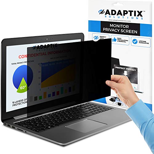 Laptop Privacy Screen 13.3â€ â€“ Information Protection Privacy Filter for Laptop â€“ Anti-Glare, Anti-Scratch, Blocks 96% UV â€“ Matte or Gloss Finish Privacy Screen Protector â€“ 16:9 by Adaptix (APS13.3W9)