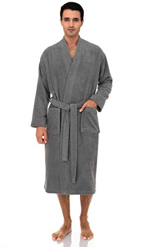 TowelSelections Menâ€™s Robe, Turkish Cotton Terry Kimono Bathrobe