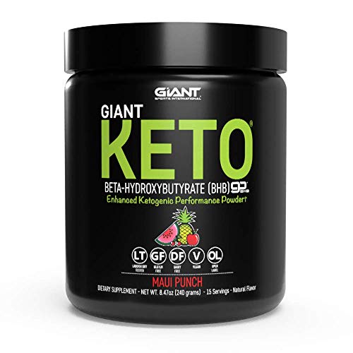 Book Cover Giant Keto Exogenous Ketone Supplement - Beta-Hydroxybutyrate BHB Powder Formula Designed to Support Your Ketogenic Diet, Maui Punch - 15 Servings