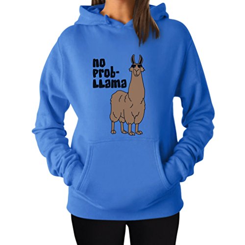 Tstars Llama Hoodie No Prob-Llama Funny Alpaca Llamas Women Sweatshirt Hoodies