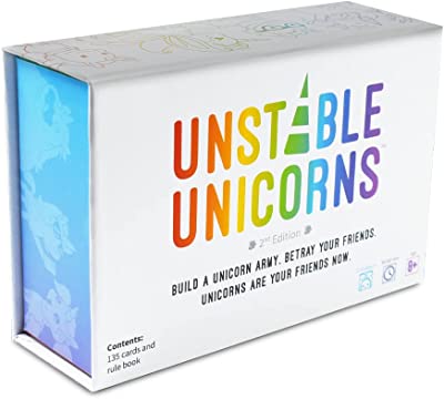 TeeTurtle Unstable Unicorns Card Game - A strategic card game and party game for adults & teens