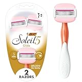 BIC Soleil Balance Women's 5-Blade Disposable Razor, 2-Count