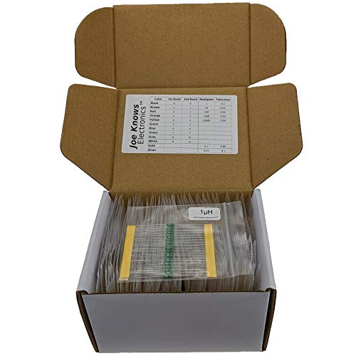 Joe Knows Electronics 1/4W Inductor Kit (49 Values, 680 Pieces)