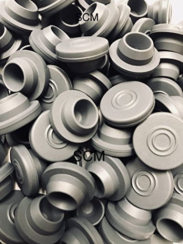 Self Healing Injection Ports (24 stoppers) 20mm Rubber Bottle Stoppers (Steam Sterilization Safe) for sealing 1/2 inch or 13mm opening