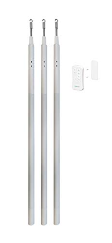 E-Wand Starter Kit- White (3 E Wands and 1 Remote) to Motorize and Automate Existing Blinds- Retrofit Motorized Blinds