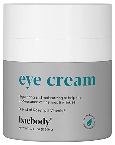 Book Cover Baebody Eye Cream with Rosehip and Hibiscus to Reduce Puffiness and Dark Circles while Improving Elasticity, 1.7 Ounces