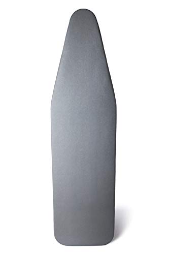 TIVIT Ironing Board Cover 14 x 42 Pro Grip Pad Cover w/3 Fastener Straps & Pull Bungee Cord - Durable Padded Layers of Scorch & Stain Resistant, Heat Reflective AlumiTek PRO Top Coat - Made in Italy