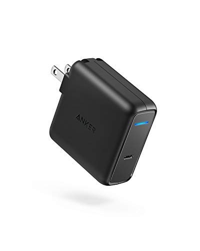 MacBook Pro Charger, Anker 60W USB-C Power Adapter, PowerPort Speed 1 Compact Type C PD Wall Charger, for MacBook Pro/Air 2018, HP Spectre, Dell XPS, Matebook, iPad Pro, iPhone, Galaxy and More