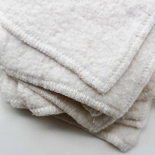 Organic USA-Grown Cotton Makeup Remover Pads with Reusable Laundry Bag - Free of Chemicals + Dyes