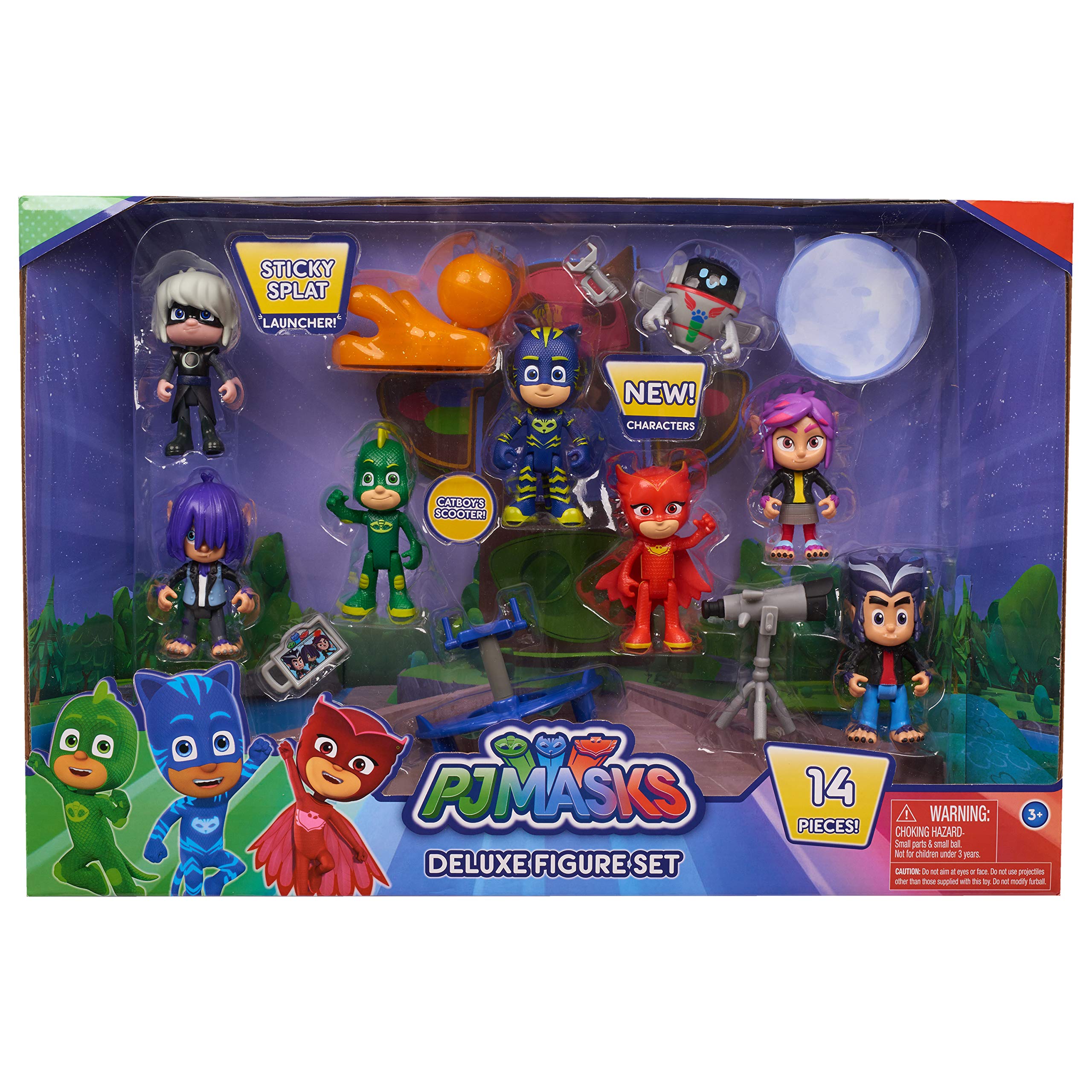 Book Cover PJ Masks Deluxe 14 Piece Figure Set Style 2