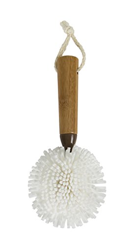 Evriholder Wine Glass Brush Scrubber for Cleaning Stemware Made of Sustainable Bamboo and Recycled Plastic