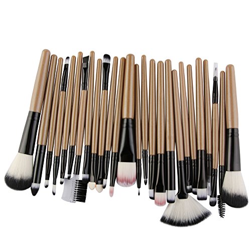 Luxsea 25 pcs Makeup Brushes Beauty Tools Set Blush Foundation Eyebrow EyeLash Lip Face Make Up