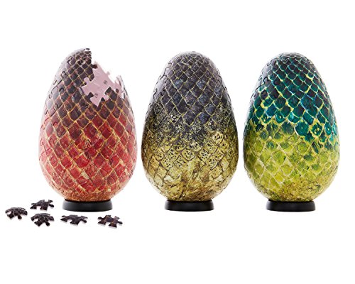 4D Cityscape Game of Thrones (GOT) 3D Dragon Egg Puzzle Set - Viserion, Drogon, Rhaegal