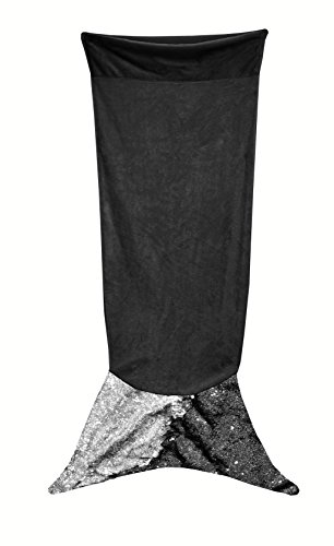 Pop Shop Mermaid Tail Throw, Black, 50x24