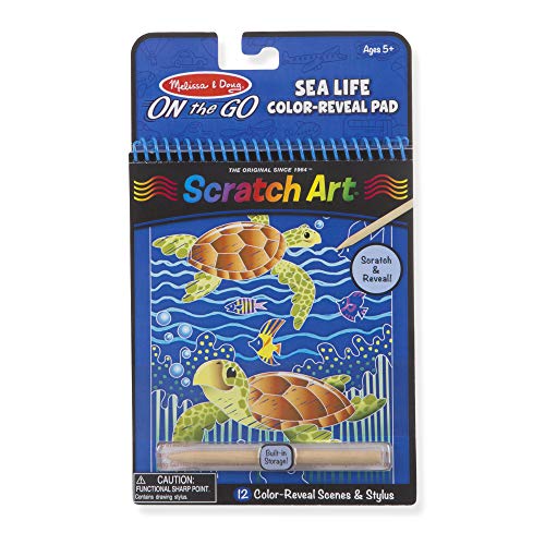Book Cover Melissa & Doug Sea Life Color-Reveal Scratch Art Activity Pad