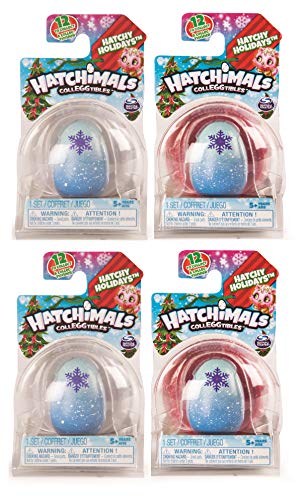 Hatchimals CollEGGtibles, Hatchy Holidays 1-Pack + Nest, (Styles May Vary)