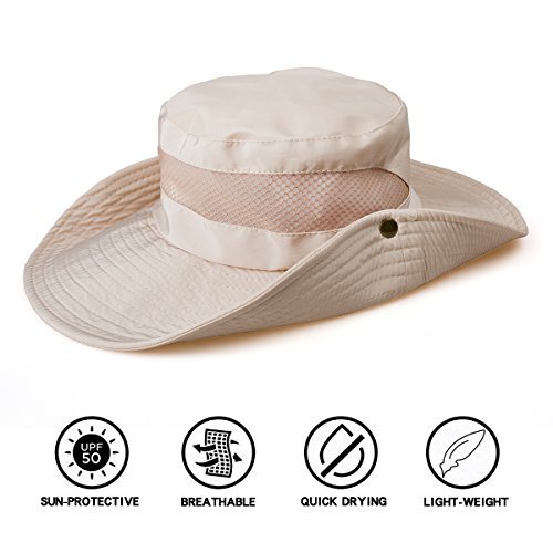 TAMINGTON Outdoor Boonie Sun Hat Wide Brim Breathable Solar Protection UPF 50+ Sun Cap Fishing,Hiking,Garden,Camping,Hunting Outdoor