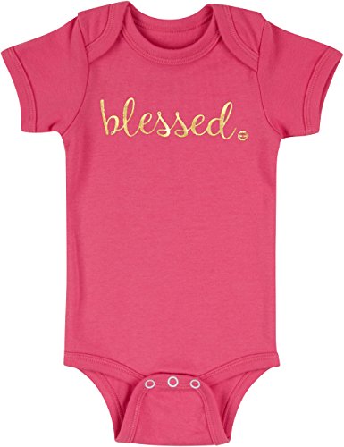 Book Cover Baptism Gifts for Baby Girl | Christening Outfit Bodysuit for Goddaughter | Blessed NB-12M