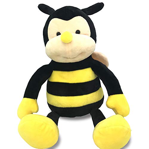 Plush Nana The Bee with Smile Face and Yellow Wings Bumblebee Animal Shaped Soft Toy Present for Children 12 inch Head to Toe