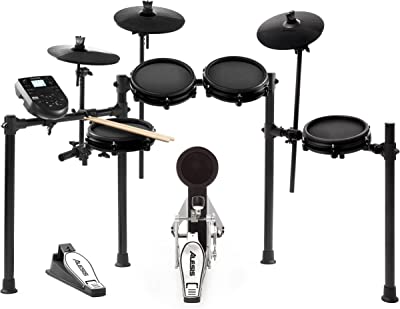 Book Cover Alesis Drums Nitro Mesh Kit - Eight Piece Mesh Electric Drum Set With 385 Electronic / Acoustic Drum Kit Sounds and Solid Aluminium Rack