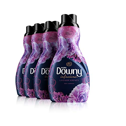 Book Cover Downy Infusions Lavender Serenity Liquid Fabric Conditioner, 4 Count
