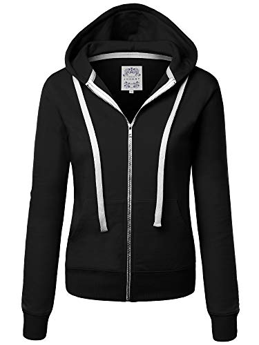 Book Cover Made By Johnny Women's Active Casual Zip-up Hoodie Jacket Long Sleeve Comfortable Lightweight Sweatshirt