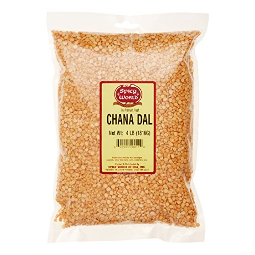 Spicy World Chana Dal (Split Desi Chickpeas), 4 Pound