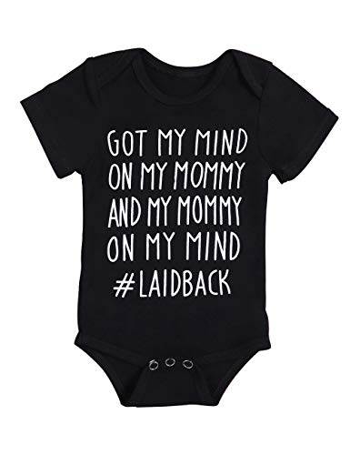 Newborn Baby Boy Girl Clothes GOT My Mind ON My Mommy Funny Bodysuits Cute Rompers Outfits