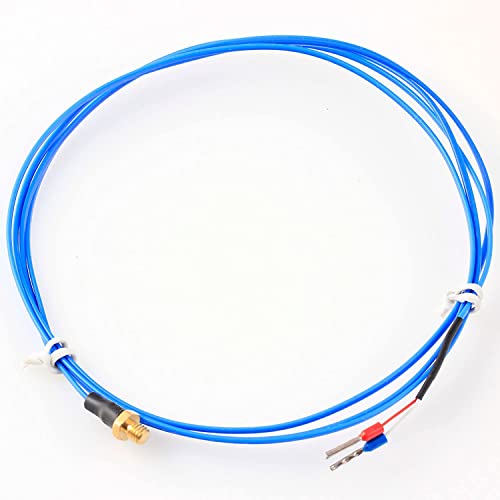 BIAOBIAO K Type Thermocouple Temperature Thermocouple Sensor Temperature Detector Temperature Gauge with M4 Thread for 3D Printer Temperature Sensor