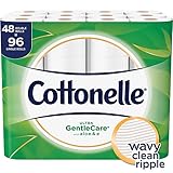 Cottonelle Ultra GentleCare Toilet Paper with Aloe & Vitamin E, 48 Double Rolls, Bath Tissue