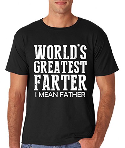 AW Fashions Worlds Greatest Farter, I Mean Father - Funny Dad Men's T-Shirt