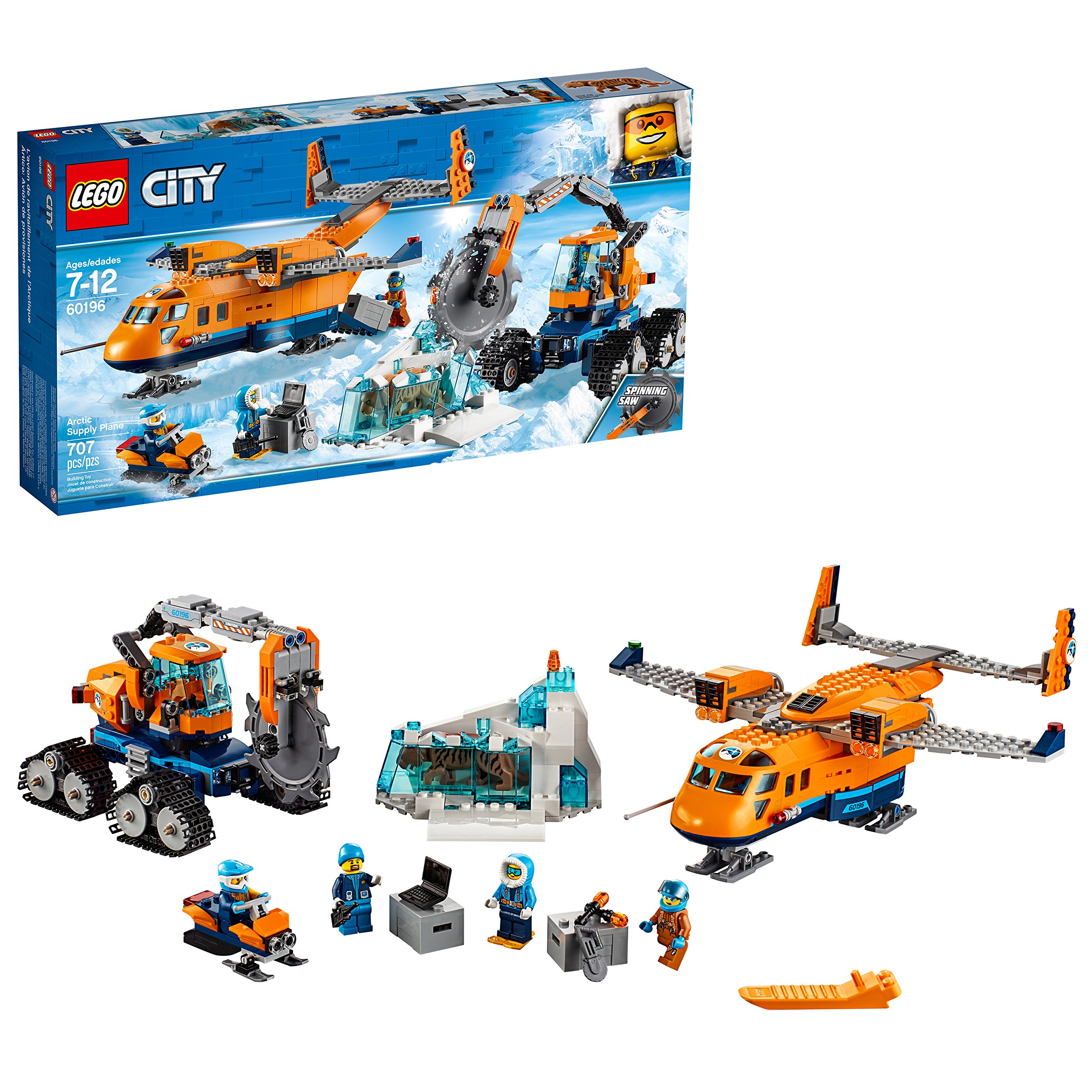 Book Cover LEGO City Arctic Supply Plane 60196 Building Kit (707 Pieces) (Discontinued by Manufacturer)