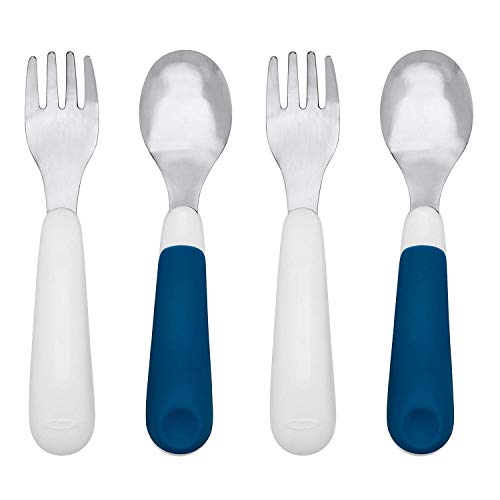 OXO Tot Fork and Spoon Set, Navy, 2-Pack â€¦