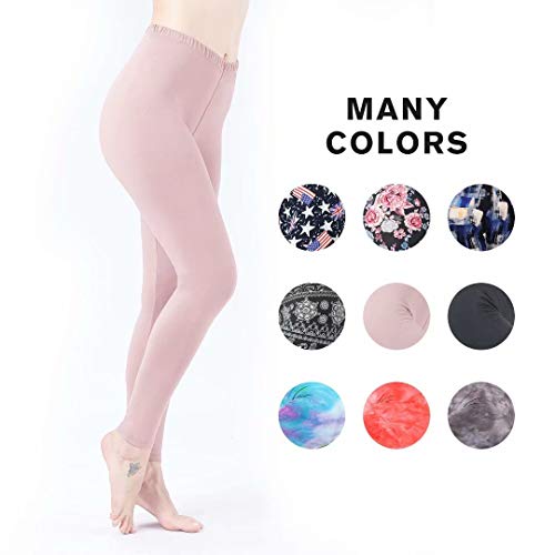 Book Cover High Waisted Leggings - Classic Buttery Soft Full Length Opaque Slim fit - 9 Colors