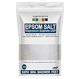 Organix Mantra Epsom Bath Salt Crystal and Bath | For refreshing bath soak, relieves aches & pain - 1KG