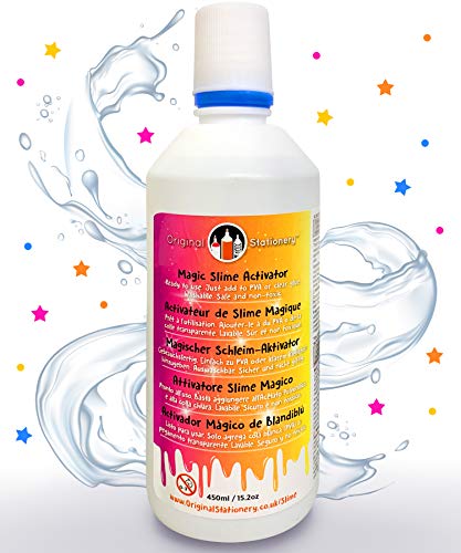 Book Cover Original Stationery Borax Slime Activator for Kids - Better Than Liquid Starch and Contact Solution for Slime - Magical Liquid for Slime Glue and Other Slime Supplies