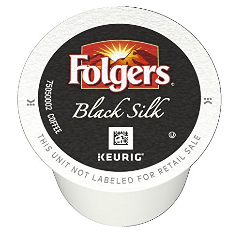 Book Cover Folgers K Cups Black Silk Coffee, Dark Roast, 144 Count, Packaging May Vary