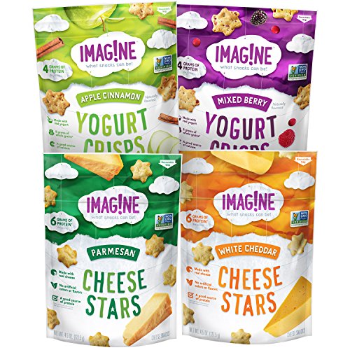 Imag!ne Cheese Stars and Yogurt Crisps Sampler Variety Pack, 4 Count