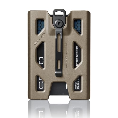 GOVO T4 Badge Holder/Wallet - Durable Polycarbonate ID Card Holder with 4 Cards Slot (Holds 1-4 Cards)