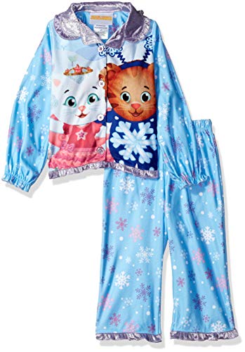 Daniel Tiger Girls' Toddler Button Down Pajama Set