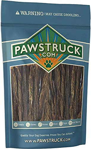 5" Junior Beef Gullet Bully Sticks for Dogs & Puppies (20 Ct) Natural Odorless Jr. Esophagus Treat - Joint Health & Cleans Teeth - Free-Range Grass-Fed Cattle - Mini Thin Bladder Jerky Chew Steer Stix