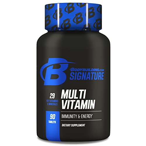 Bodybuilding Signature Multivitamin Tablets | Adult Vitamin | Nutrient Supplement | Gluten Free | 90 Count
