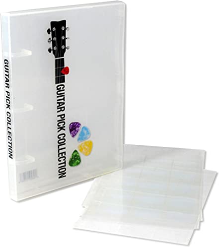 Guitar Pick Collection Kit - Holds 225 Picks - Clear Case